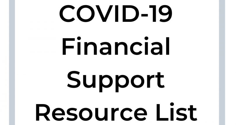 COVID-19 Financial Support Resource List